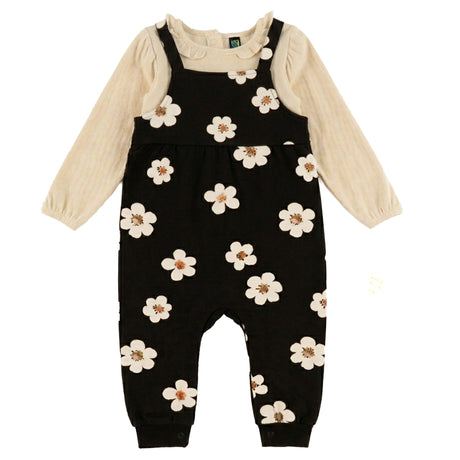 Ensemble Salopette Prairies 6-24mois-Nano-Ivoire-6 m-BOS-F2652-04-CLÉMENT