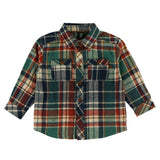 Chemise Carreaux Roarrr 6-24mois-Nano-Vert-6 m-BOS-F2655-01-CLÉMENT