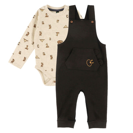 Ensemble Salopette Roarrr 6-24mois-Nano-Noir-6 m-BOS-F2655-03-CLÉMENT