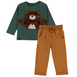 Ensemble Pantalon Roarrr 6-24mois-Nano-Vert-6 m-BOS-F2655-06-CLÉMENT