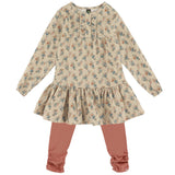Ensemble Tunique Imprimé Floraison 6-24mois-Nano-Beige-6 m-BOS-F2656-03-CLÉMENT