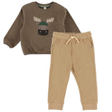 Ensemble Pantalon Orignal Forêt 6-24mois-Nano-Taupe-6 m-BOS-F2659-06-CLÉMENT