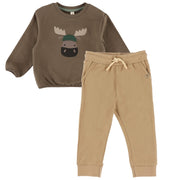 Ensemble Pantalon Orignal Forêt 6-24mois-Nano-Taupe-6 m-BOS-F2659-06-CLÉMENT