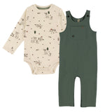 Ensemble Salopette Forêt 6-24mois-Nano-Ivoire-6 m-BOS-F2659-08-CLÉMENT