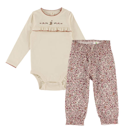 Ensemble Pantalon Imprimé Fois 6-24mois-Nano-Ivoire-6 m-BOS-F2660-02-CLÉMENT