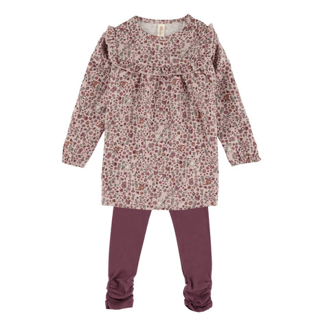 Ensemble Tunique Imprimé Fois 6-24mois-Nano-Rose-6 m-BOS-F2660-06-CLÉMENT