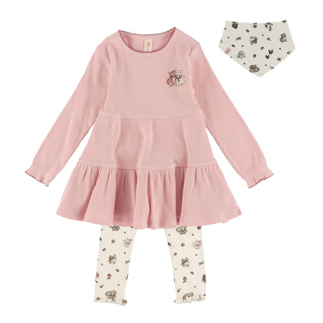 Ensemble Tunique Volants Fois 6-24mois-Nano-Rose-6 m-BOS-F2660-07-CLÉMENT