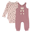 Ensemble Salopette Fois 6-24mois-Nano-Rose-6 m-BOS-F2660-09-CLÉMENT