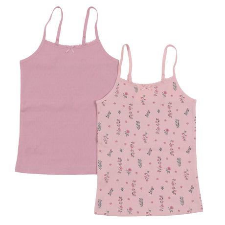 Camisoles (2) Fleurs 2-12ans-Nano-Rose-2-3-BOS-F26SVC50-CLÉMENT