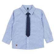 Chemise Manches Longues Cravate Bleue 2-12ans-Nano-Bleu-2-BOS-BCH03-01-CLÉMENT