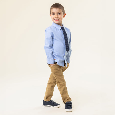Chemise Manches Longues Cravate Bleue 2-12ans-Nano-BOS-BCH03-01-CLÉMENT