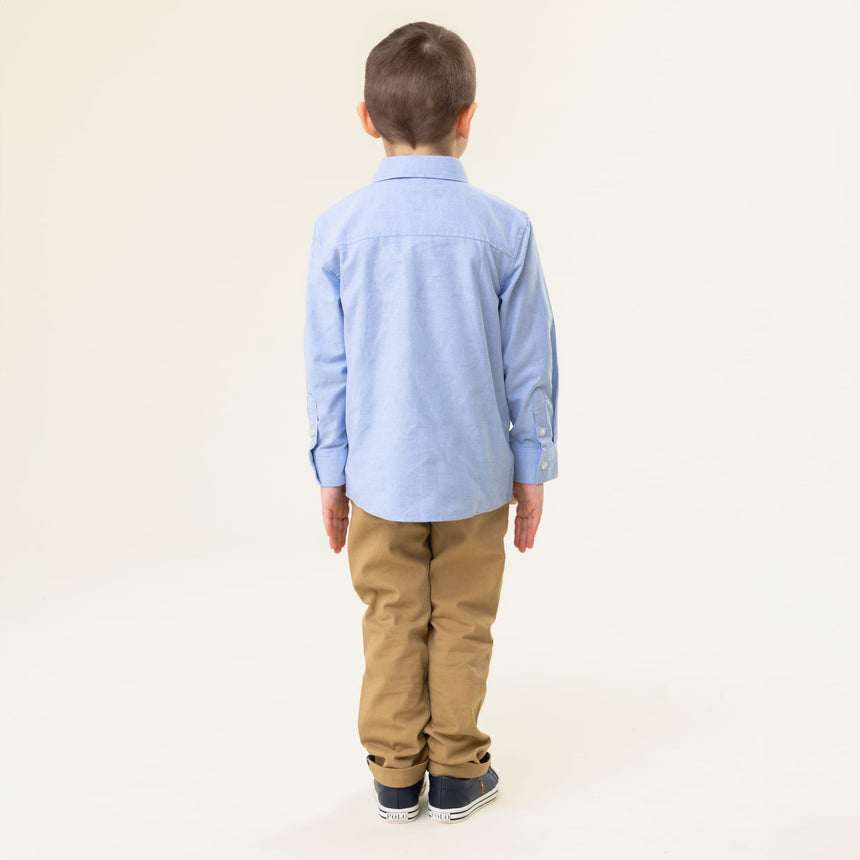 Chemise Manches Longues Cravate Bleue 2-12ans-Nano-BOS-BCH03-01-CLÉMENT