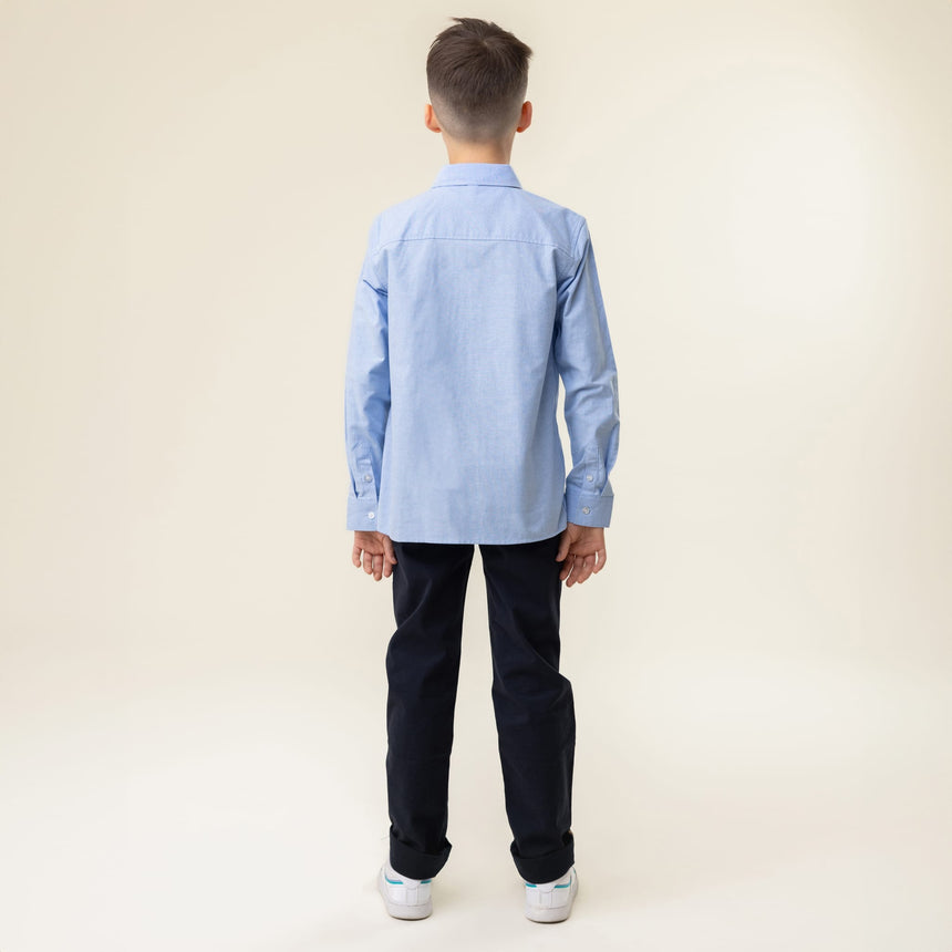 Chemise Manches Longues Cravate Bleue 2-12ans-Nano-BOS-BCH03-01-CLÉMENT