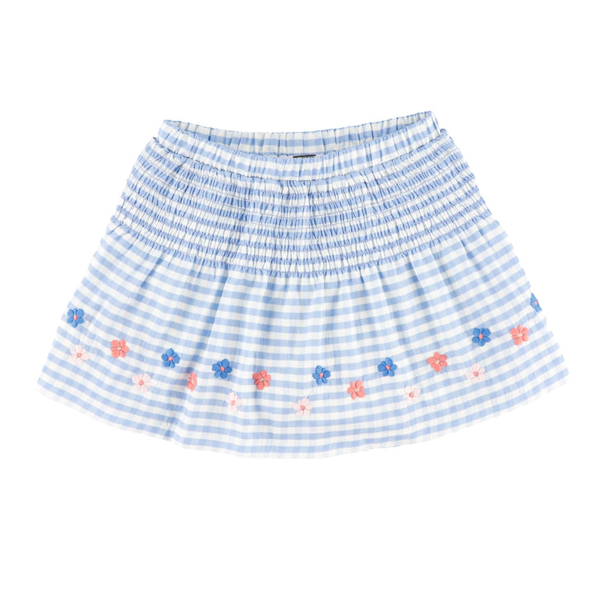Jupe-culotte Vichy Mer 2-12ans-Nano-Bleu-2-BOS-S2602-02-CLÉMENT