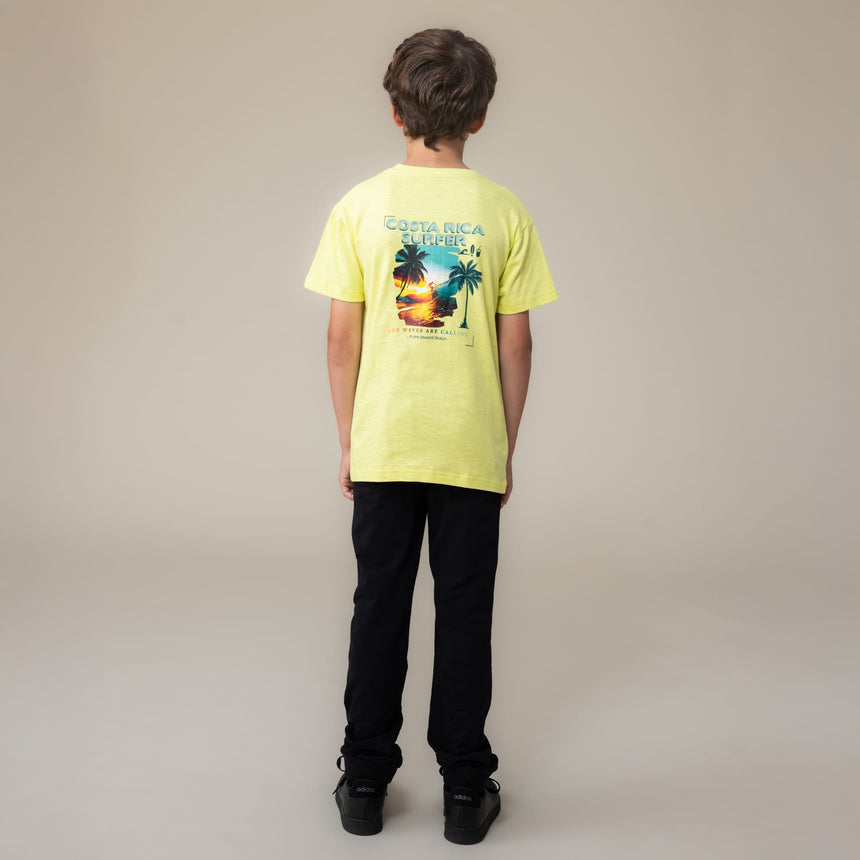 T-shirt Lime Vacances 2-12ans-Nano-BOS-S2607-07-CLÉMENT