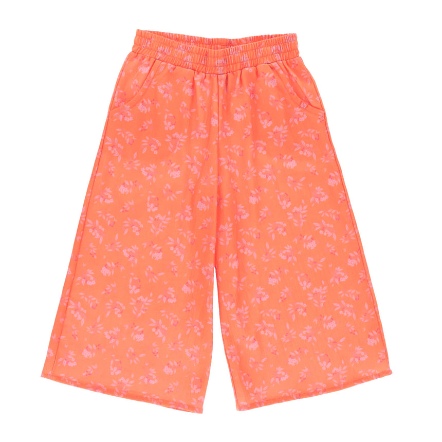 Pantalon Jambe Large Fleurs 2-12ans-Nano-Orange-2-BOS-S2608-02-CLÉMENT