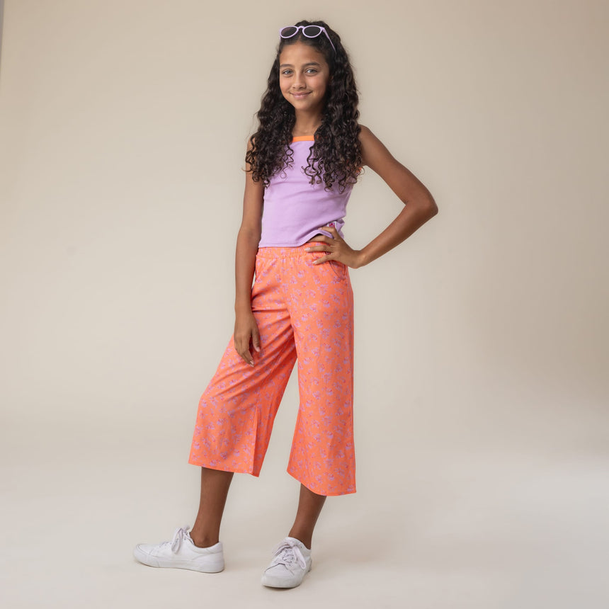 Pantalon Jambe Large Fleurs 2-12ans-Nano-BOS-S2608-02-CLÉMENT
