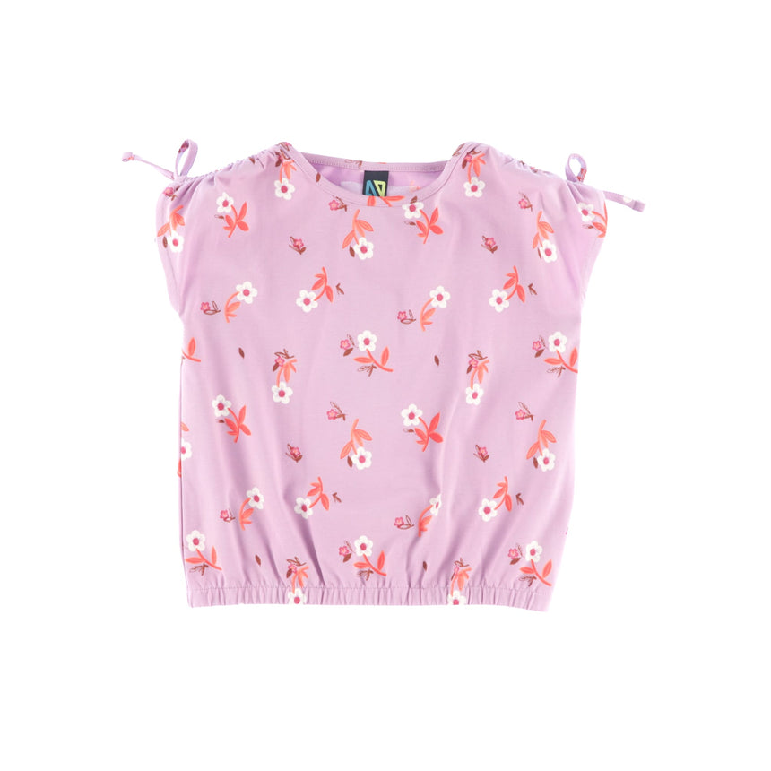 T-shirt Imprimée Fleurs 2-12ans-Nano-Lilas-2-BOS-S2608-09-CLÉMENT