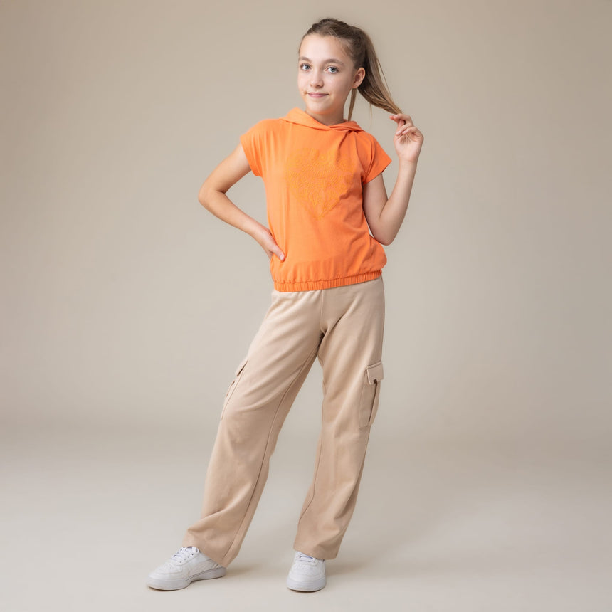 T-shirt Capuchon Fleurs 2-12ans-Nano-BOS-S2608-13-CLÉMENT