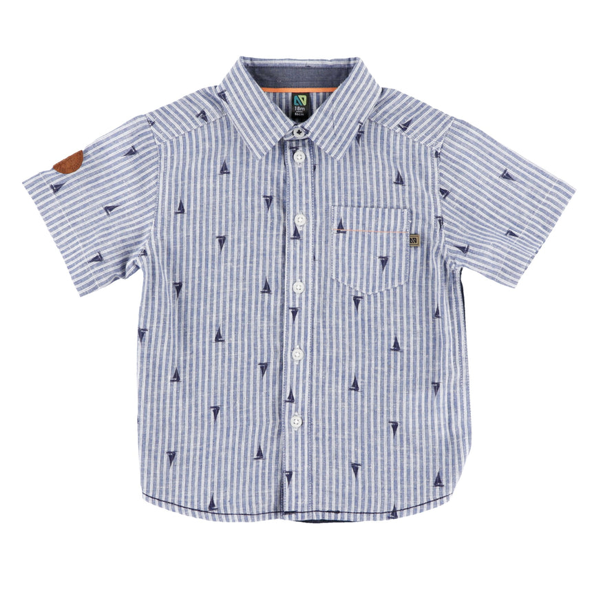 Chemise Rayée Océan 6-24mois-Nano-Bleu-3 m-BOS-S2651-01-CLÉMENT