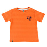 T-shirt Rayé Pêche 6-24mois-Nano-Orange-6 m-BOS-S2655-05-CLÉMENT