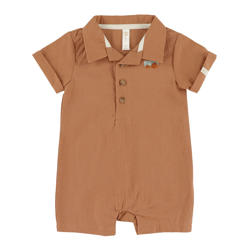 Barboteuse Ferme 6-24mois-Nano-Brun-6 m-BOS-S2659-03-CLÉMENT
