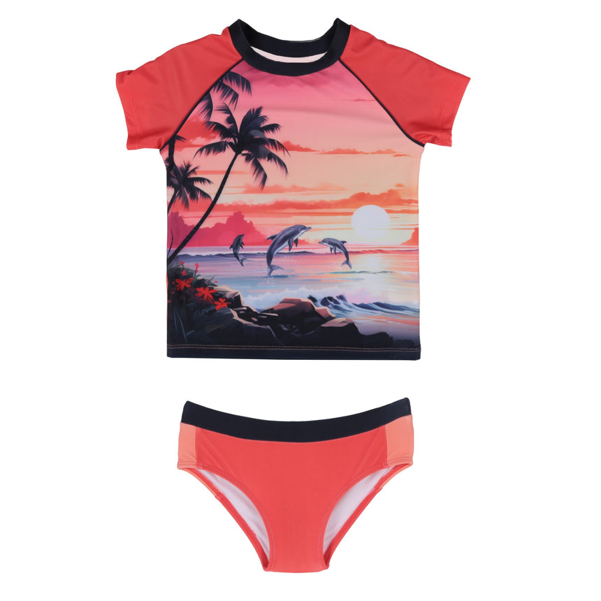 Maillot UV Deux Pièces Dauphins 2-14ans-Nano-Corail-2-BOS-S26S08-02-CLÉMENT