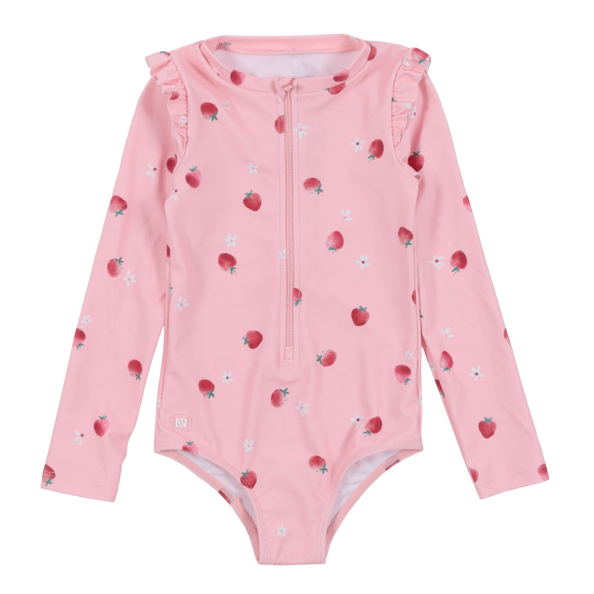 Maillot UV Manches Longues Fraises 2-10ans-Nano-Rose-2-BOS-S26S14-01-2-CLÉMENT