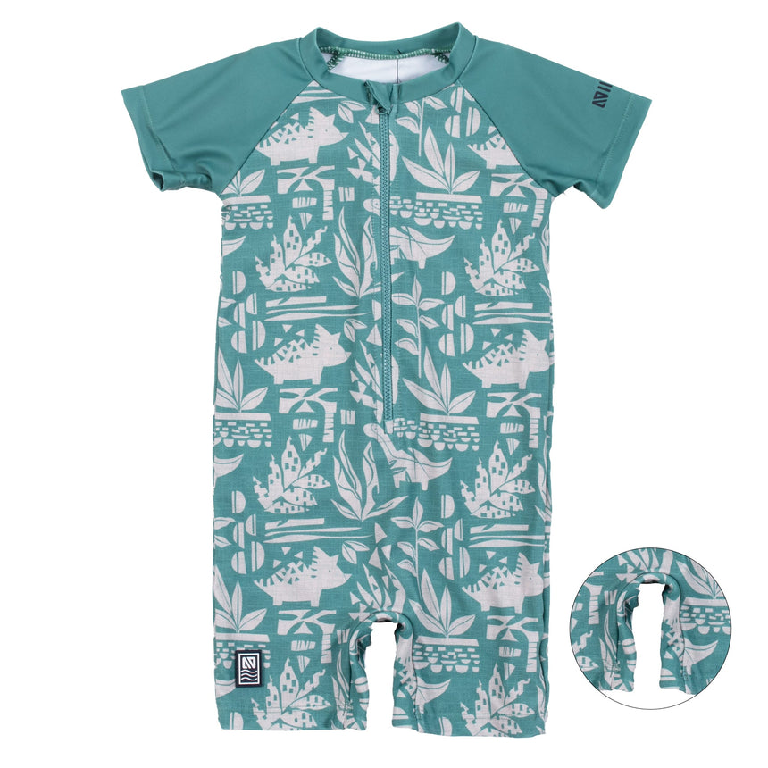 Maillot UV Dinos 6-24mois-Nano-Vert-3-6 m-BOS-S26S303-1-CLÉMENT