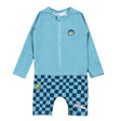 Maillot UV Manches Longues Damiers 2-4ans-Nano-Turquoise-2-BOS-S26S311-2-CLÉMENT