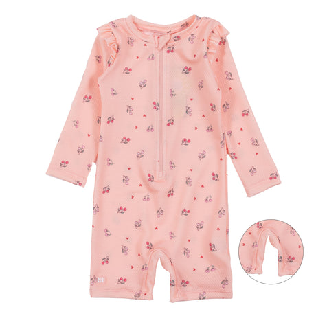 Maillot UV Manches Longues Cerises 6-24mois-Nano-Corail-3-6 m-BOS-S26S340-1-CLÉMENT