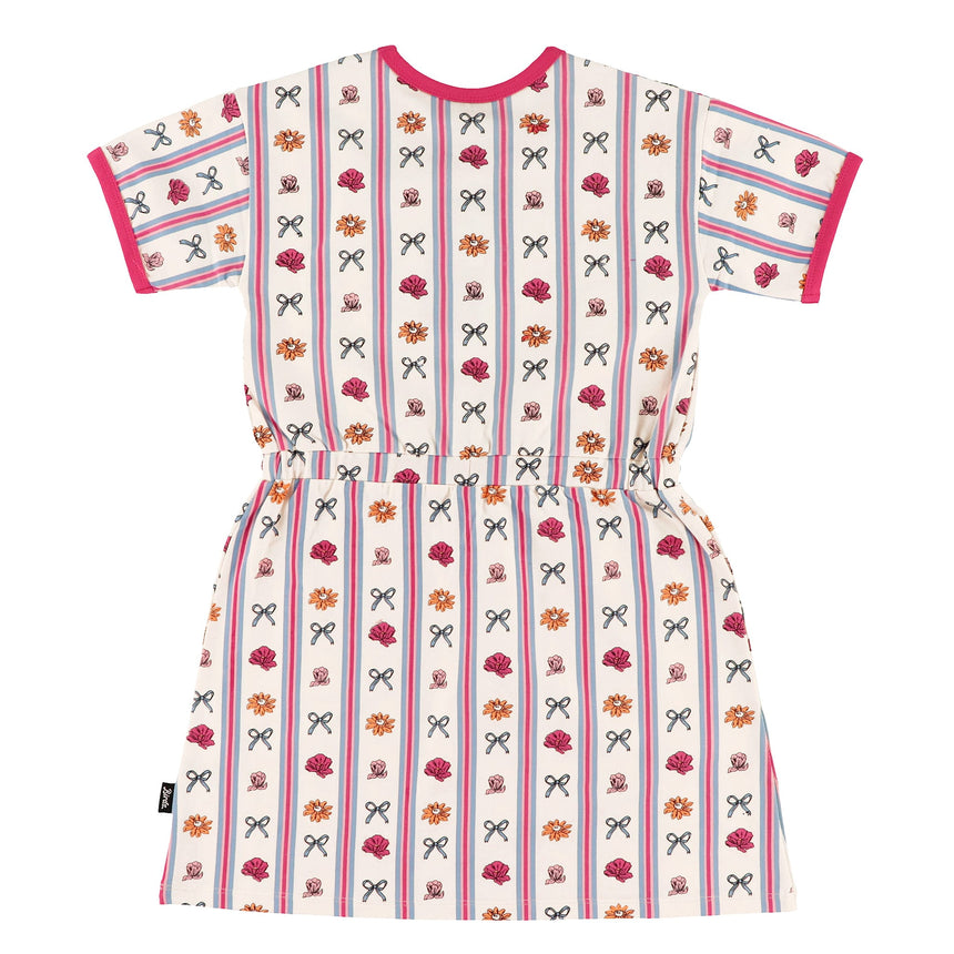 Robe Rayée Fleurs 2-10ans-Birdz-BR1-CLSPKG06741-CLÉMENT
