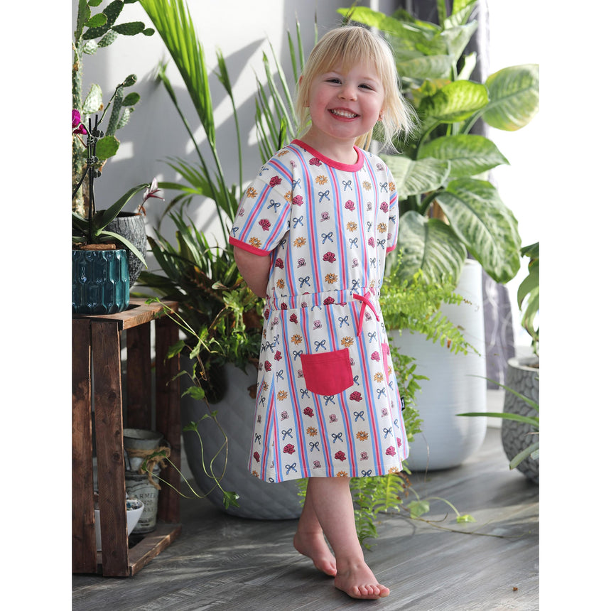 Robe Rayée Fleurs 2-10ans-Birdz-BR1-CLSPKG06741-CLÉMENT