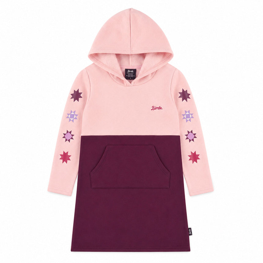 Robe Ouatée Colorblock 2-10ans-Birdz-Rose-2-BR1-CLSPKG07255-CLÉMENT