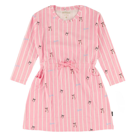 Robe Rayée 2-10ans-Birdz-Rose-2-BR2-46001-F25-R-CLÉMENT