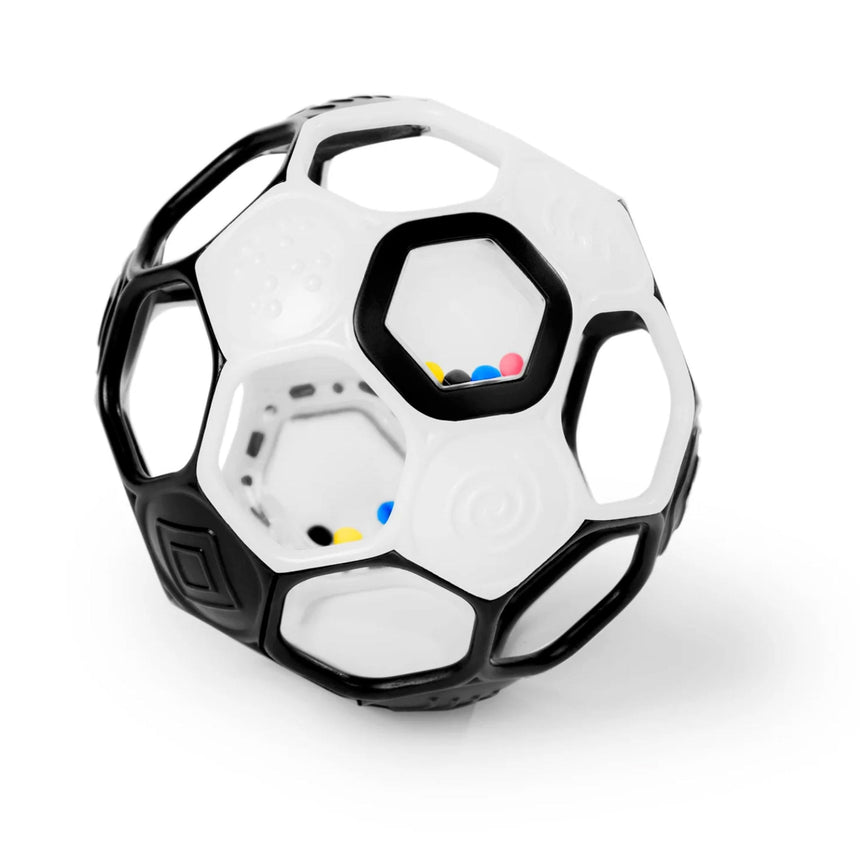 Balle Oball - Soccer Noir et Blanc-Bright Starts-BRS-16907-CLÉMENT