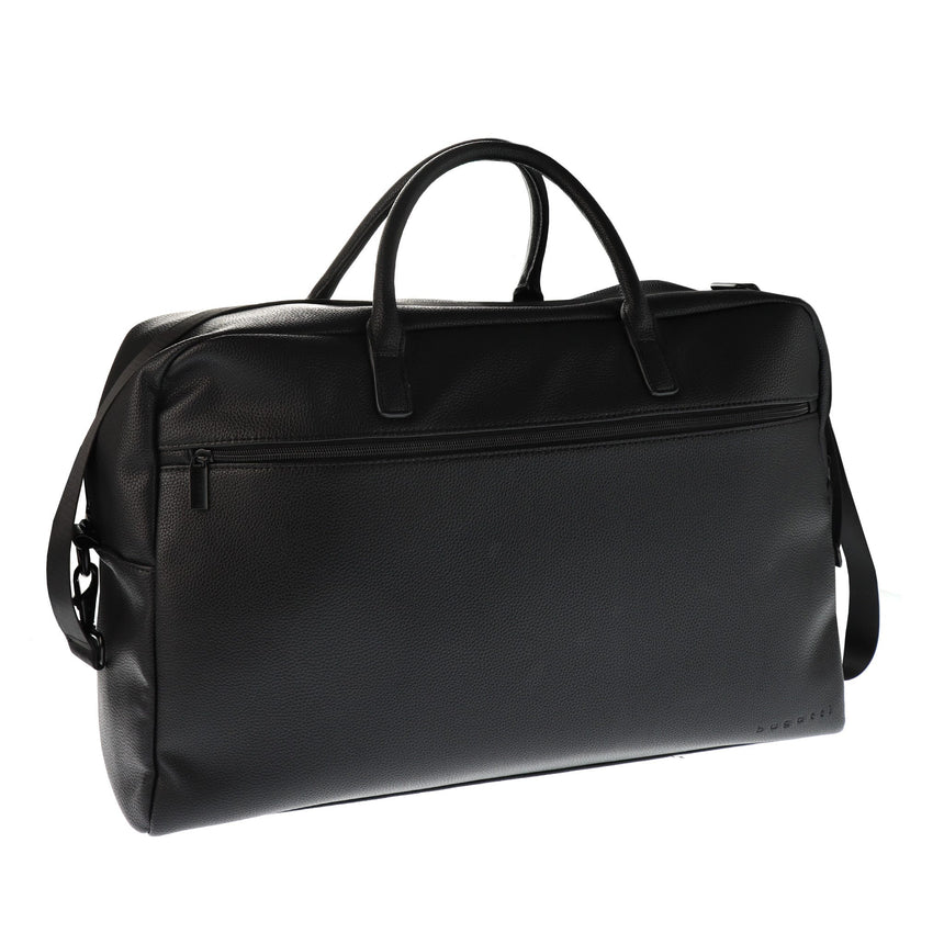 Sac de Voyage 2-en-1 Cuir Végan - Noir-Bugatti-BU3-DUF2659BUBLK-CLÉMENT