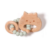 Hochet De Bois Chat - Sauge-Bulle-BUB-B-NM002-07-CLÉMENT