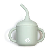 Gobelet Paille en Silicone - Sauge-Bulle-BUB-B-VA002-10-CLÉMENT