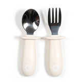 Ensemble de Cuillère & Fourchette d’Apprentissage - Ivoire-Bulle-BUB-B-VA005-06-CLÉMENT