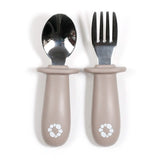 Ensemble de Cuillère & Fourchette d’Apprentissage - Ivoire-Bulle-BUB-B-VA005-06-CLÉMENT