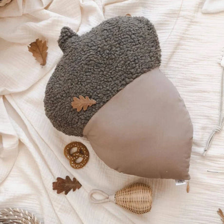 Coussin Gland De Chêne - Taupe-The Butter Flying-BUT-ACOPILCOTTAU-CLÉMENT