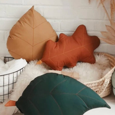 Coussin Feuille de Bouleau - Vert-The Butter Flying-BUT-PILBIRFOR-CLÉMENT