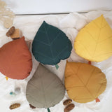 Coussin Feuille de Bouleau - Ocre-The Butter Flying-BUT-PILBIROCH-CLÉMENT