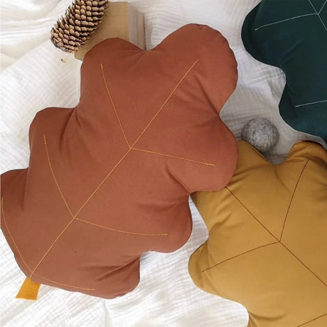 Coussin Feuille de Chêne - Rouille-The Butter Flying-BUT-PILOAKRUS-CLÉMENT