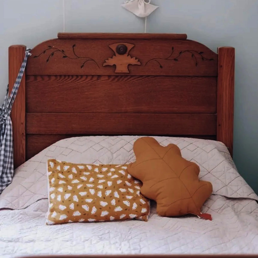 Coussin Feuille de Chêne - Rouille-The Butter Flying-BUT-PILOAKRUS-CLÉMENT