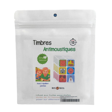 Timbres Collants Chasse-moustiques-Bye Bugs-BYE-BCOLL-CLÉMENT