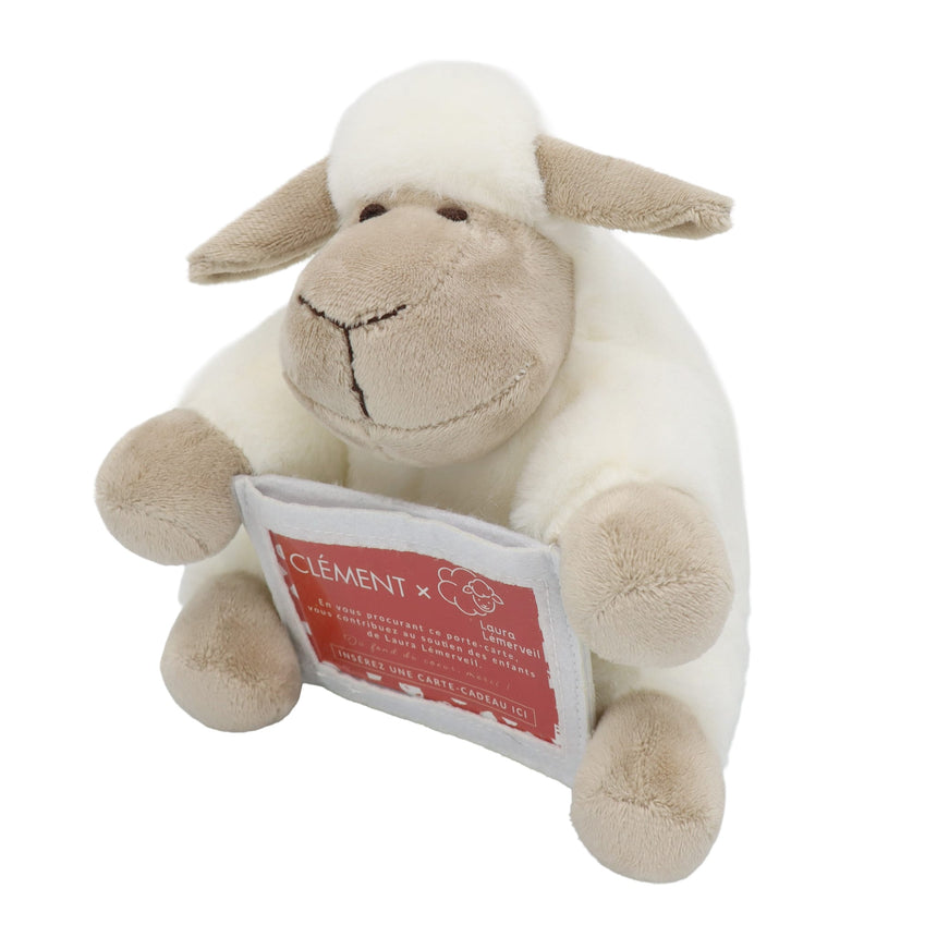 Peluche Porte-carte Mouton - Édition spéciale Laura Lémerveil-Bebe Confort-CA2-T-PPCCM-CLÉMENT