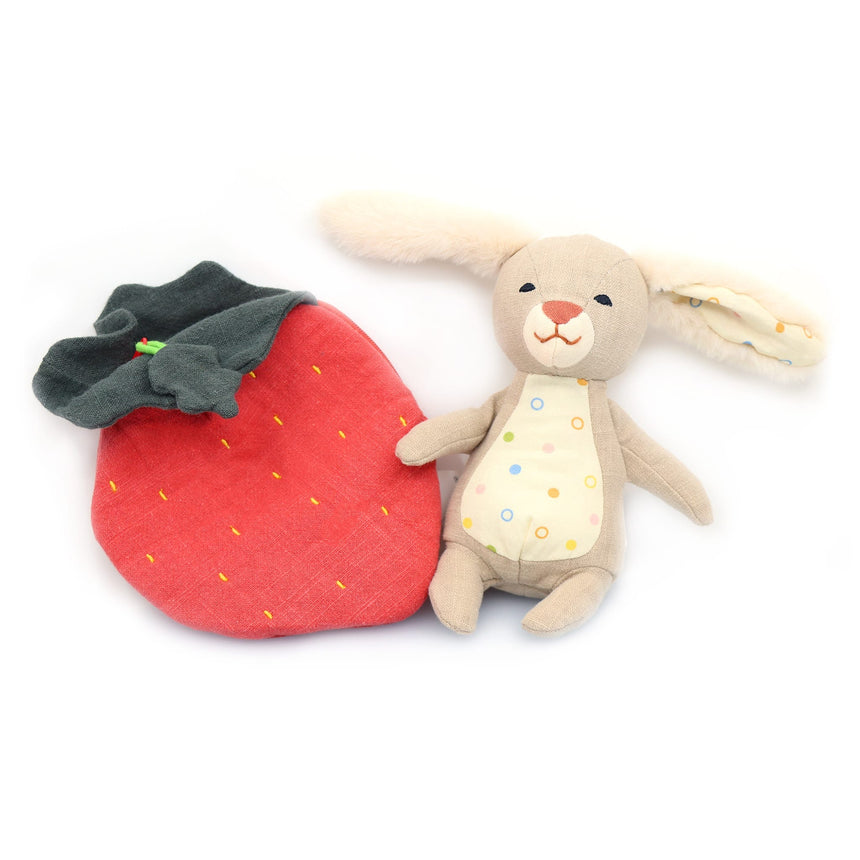 Peluche Lapin Fraise Mousseline-Bebe Confort-CA3-23011-CLÉMENT