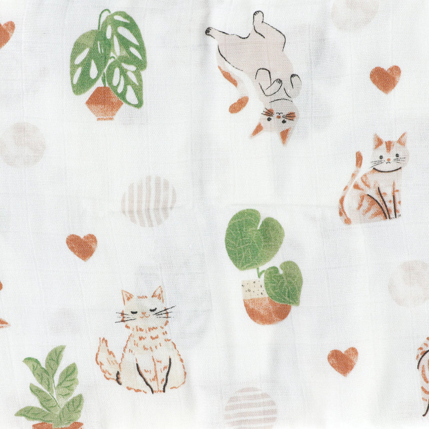 Couverture Mousseline Bambou - Chat-Bebe Confort-CA3-BLANKET-CAT-CLÉMENT